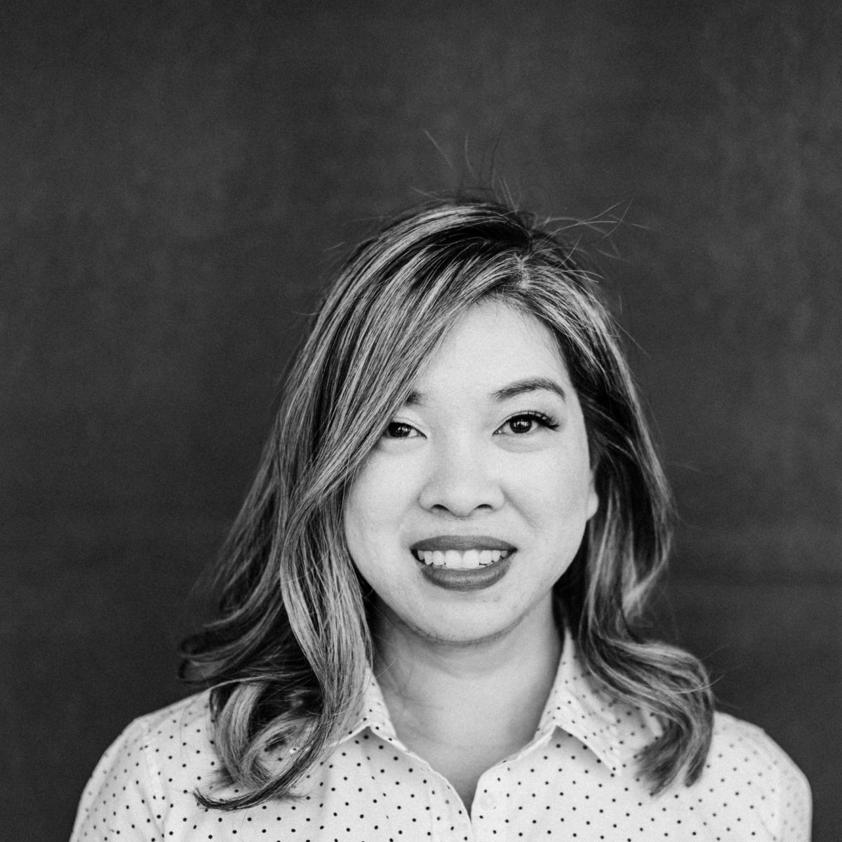 black and white headshot